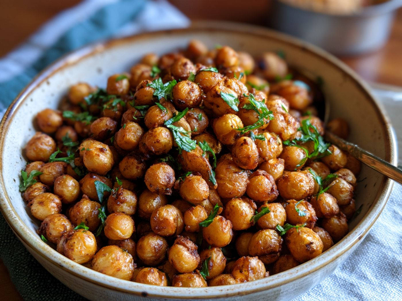 Crunchy Air Fryer Chickpeas