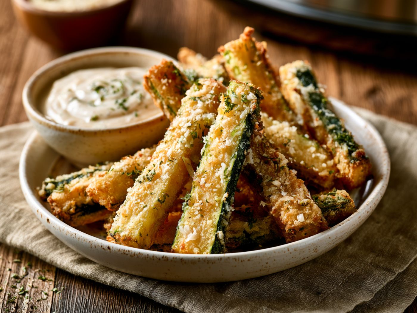 Parmesan Crusted Zucchini Fries