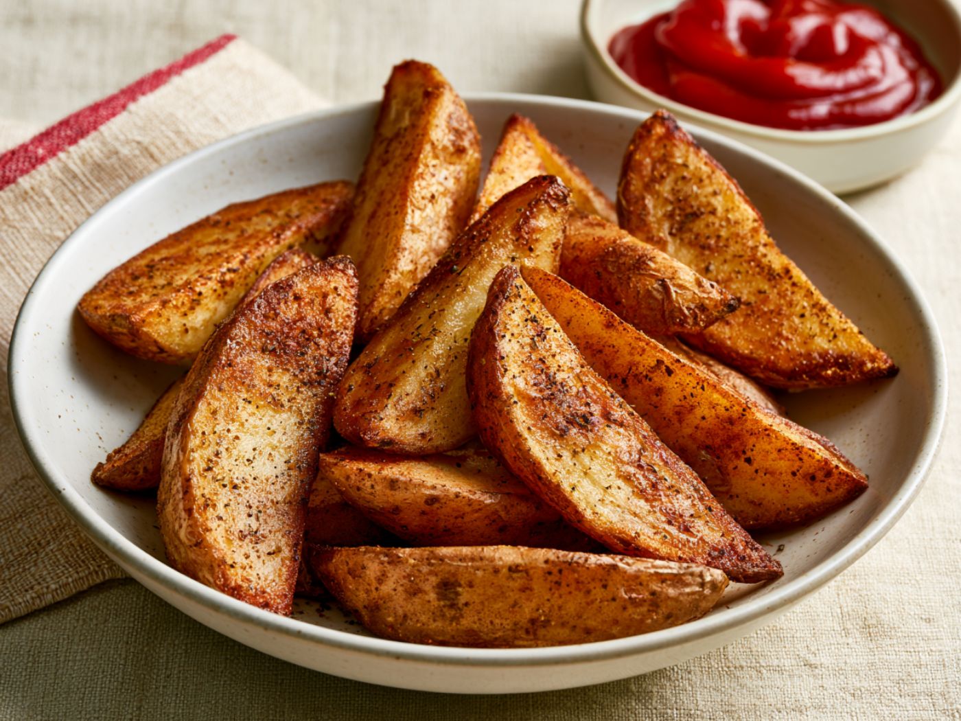 Crispy Seasoned Potato Wedges