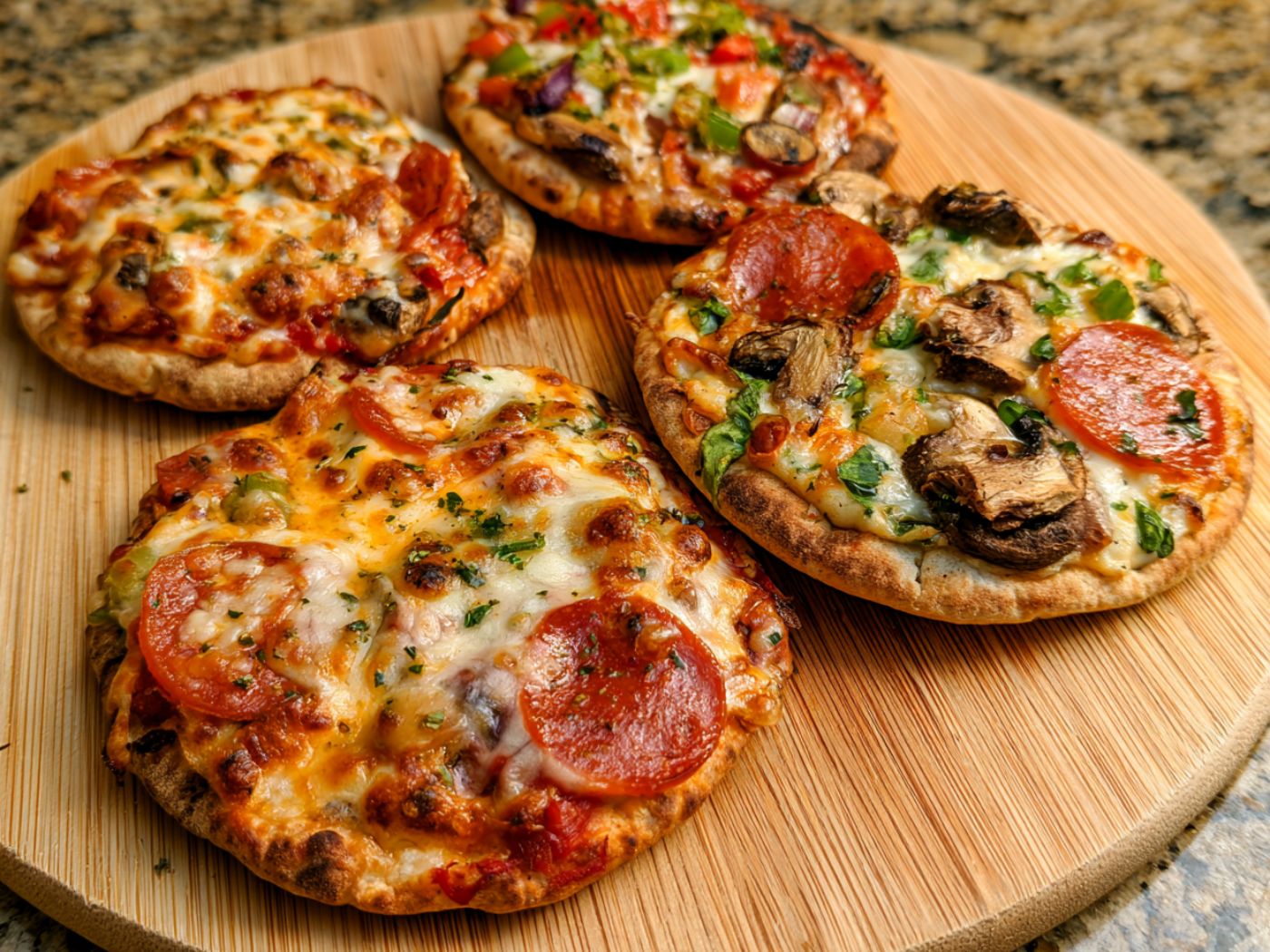 10-Minute Personal Pita Pizzas