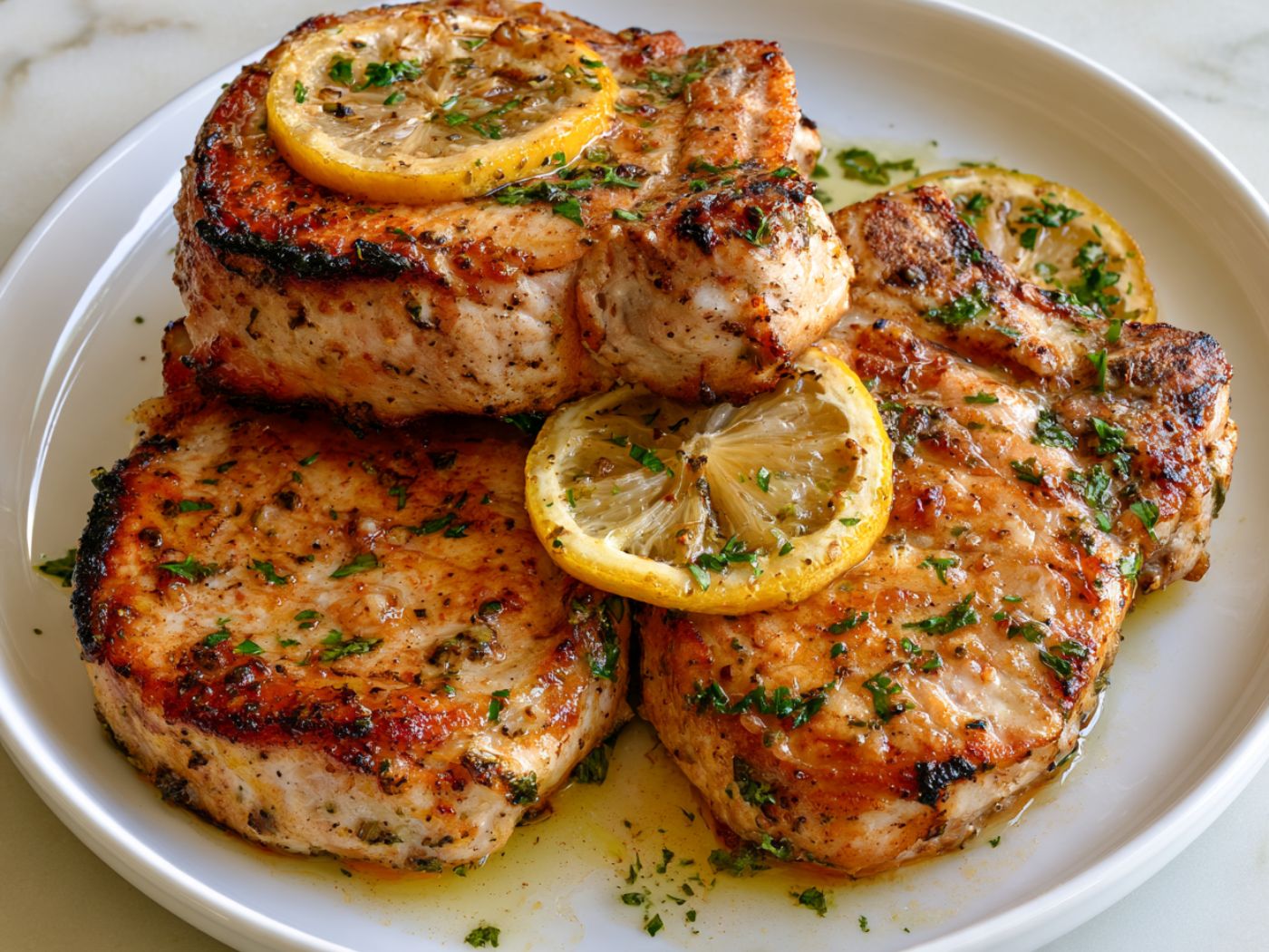 Lemon Herb Pork Chops